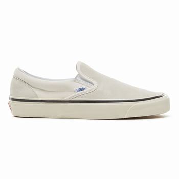 Vans Anaheim Factory Slip-On 98 - Miesten Tennarit - Valkoinen